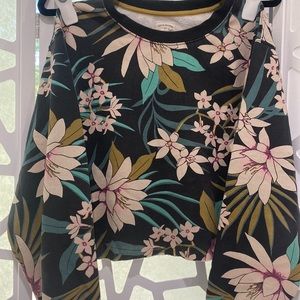 Billabong floral cropped pullover